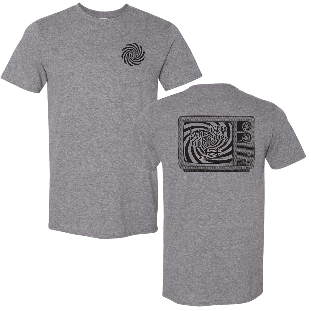 [64000-S-Graphite Heather] Twin River Triple Cities Tee (S, Graphite Heather)