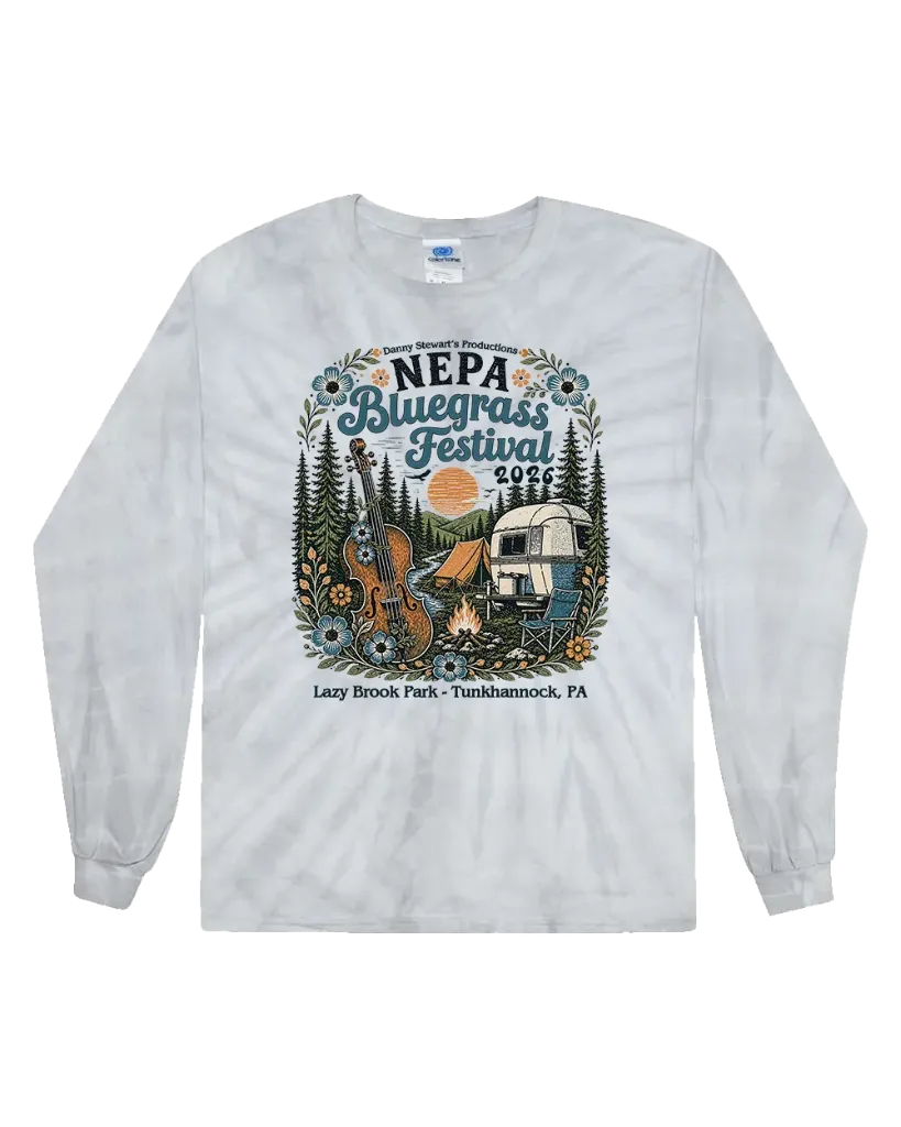 [2000 CT-S-Spider Silver] NEPA Bluegrass Festival 2026 - Spider Silver Long Sleeve! (S)
