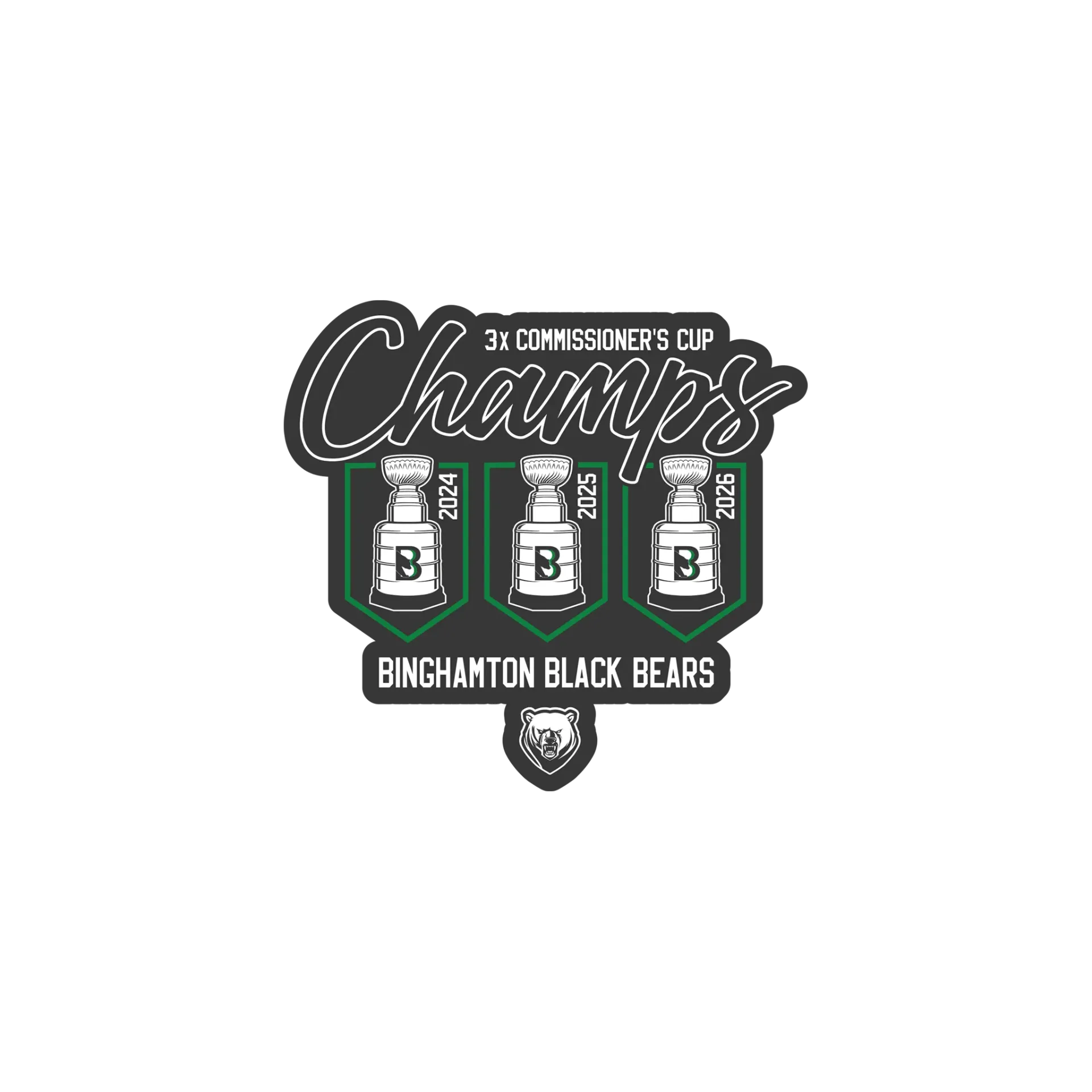 Binghamton Black Bears Championship Sticker 2026