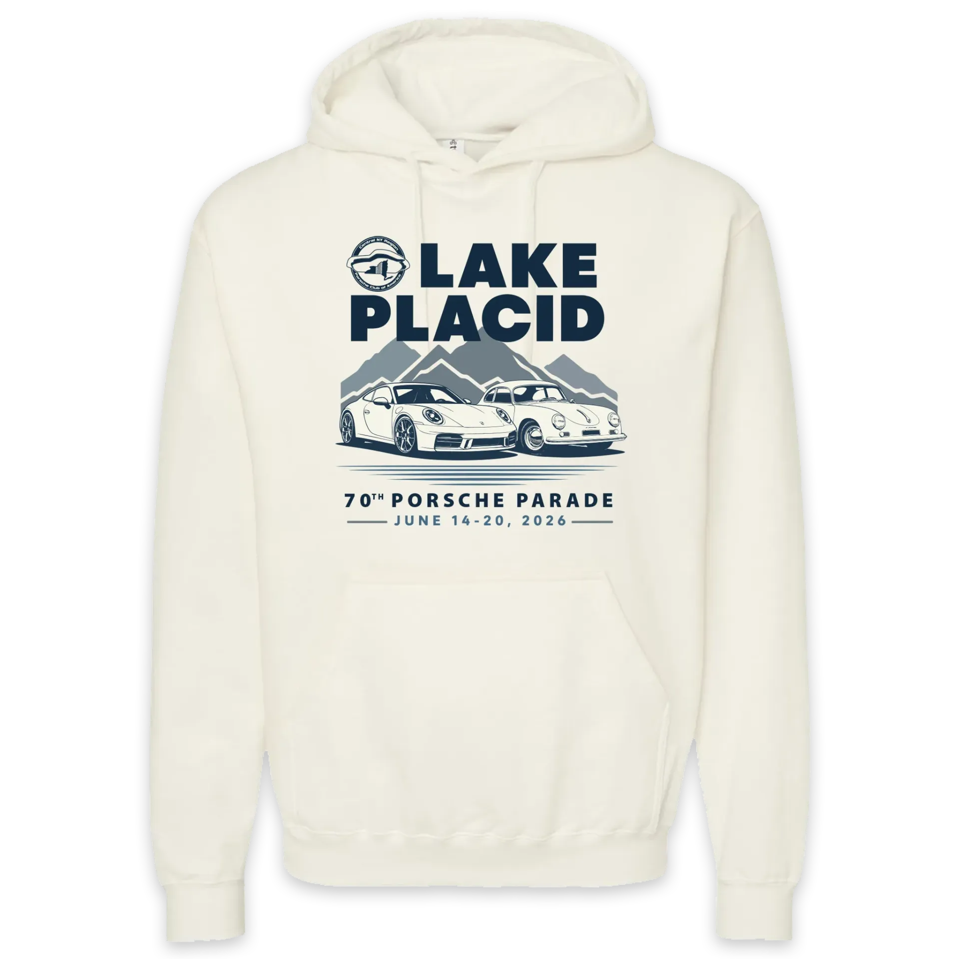 [320-S-Natural] CNYPCA Porsche Parade 2026 Hooded Sweatshirt (S)