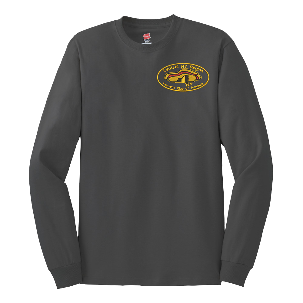 [2400-S-Charcoal] CNYPCA Long Sleeve Shirt (Charcoal, S)