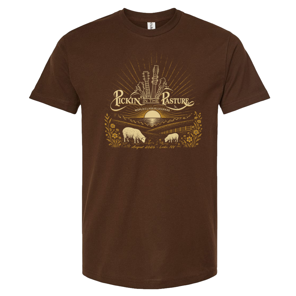 [202-XS-Brown] Pickin' In The Pasture 2026 Fine Jersey T-Shirt (XS, Brown)
