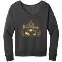 Pickin’ In The Pasture 2026 Women's Beach Wash® Garment-Dyed V-Neck Sweatshirt