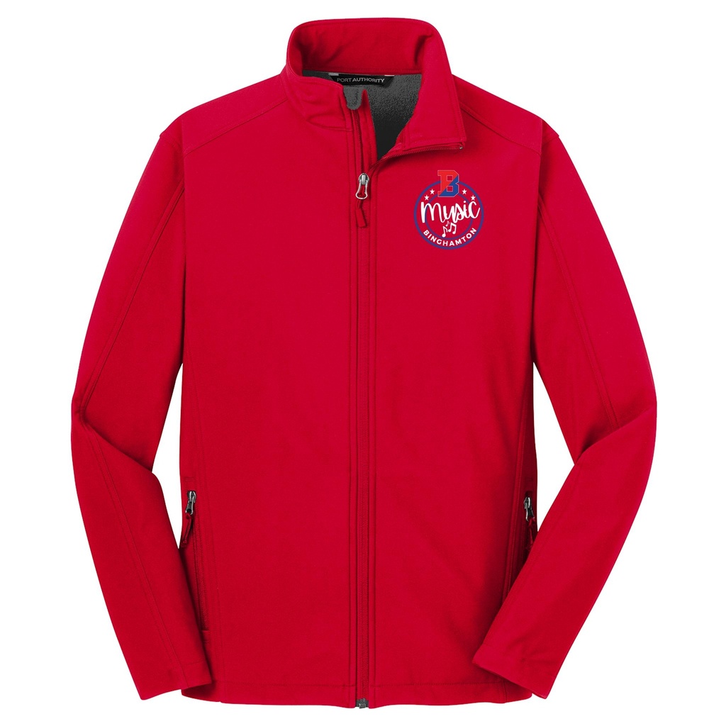 [J317-Red-XS] BHS Music Dept. Soft Shell Jacket (Red, XS)
