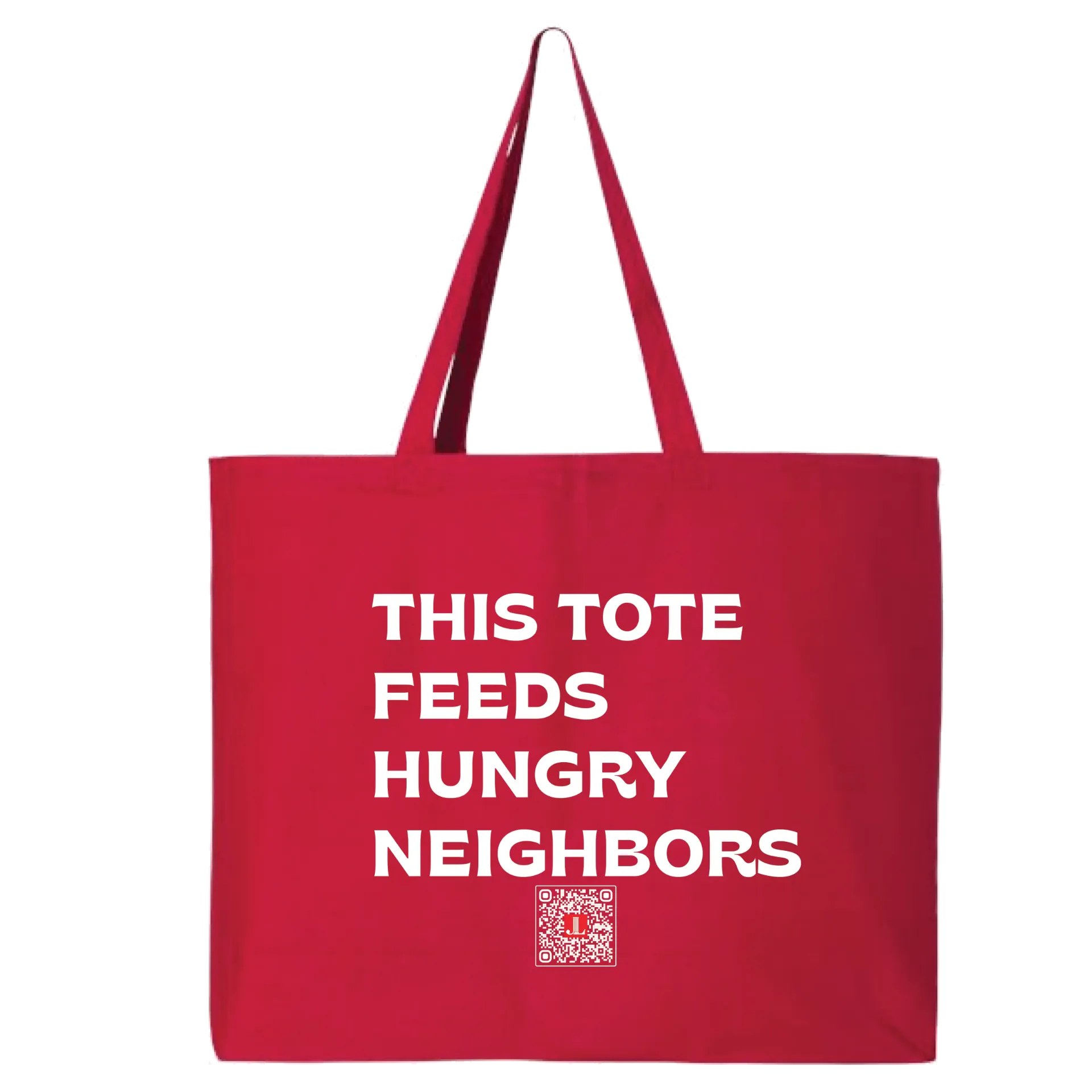 [Q600-Red] Junior League Of Binghamton - This Tote Feeds Hungry Neighbors!