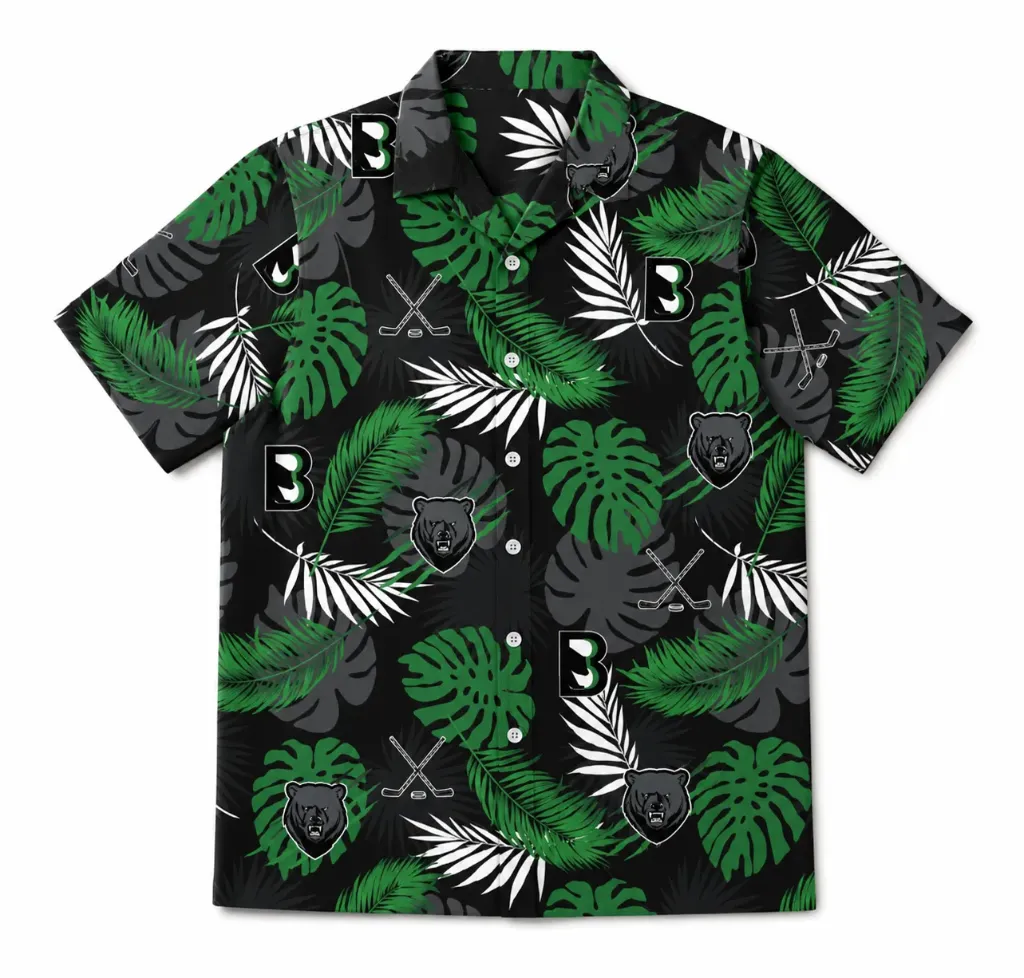 *PREORDER* Binghamton Black Bears Sublimation Hawaiian Shirt