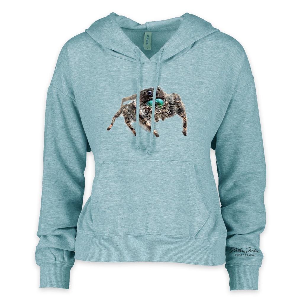 Nathan Jordan Photography - Jump Spider Cropped Hoodie