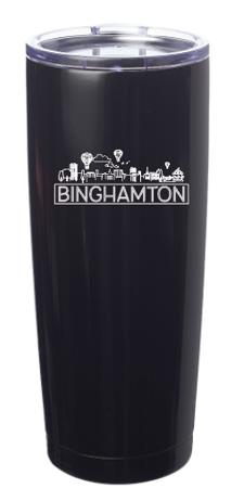 [ATM350-Black] Binghamton NY Travel Mug (Black)
