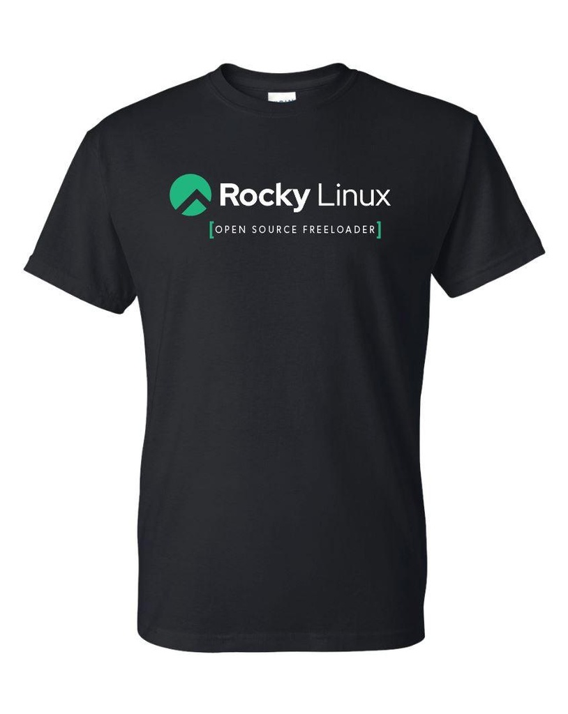 [64000-S-Black] Rocky Linux - Open Source Freeloader (Black, S)
