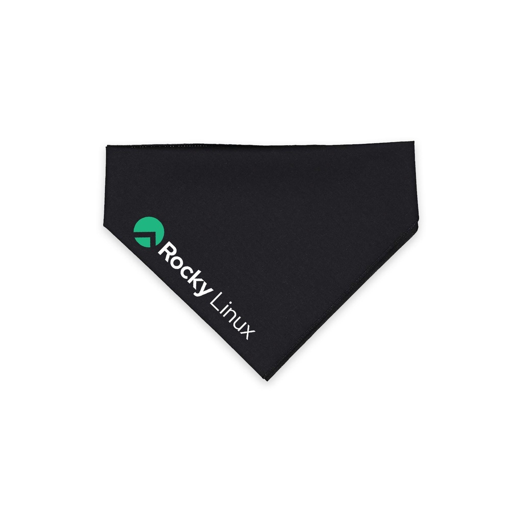 [3905-Black] Rocky Linux Dog Bandana (Black)