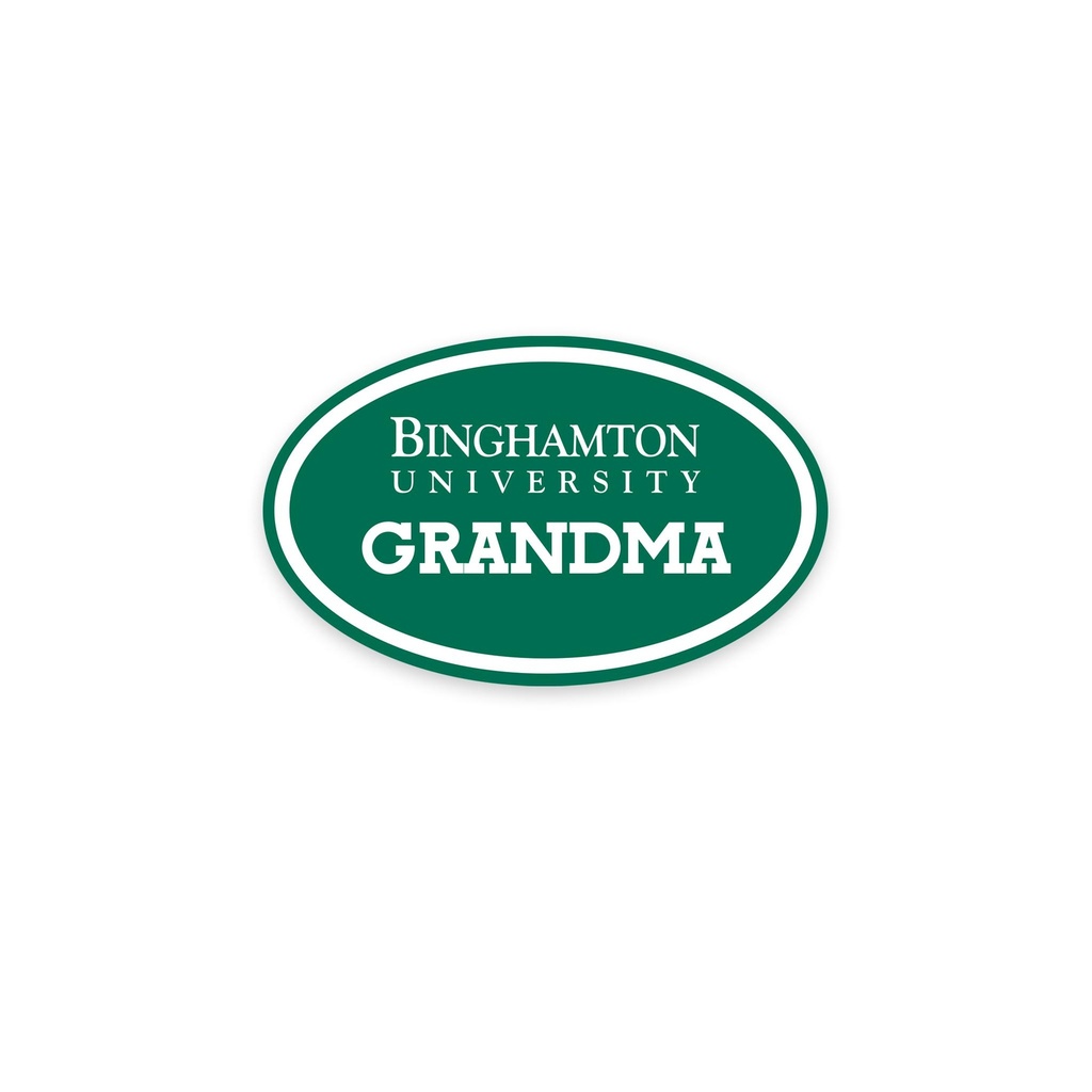 Binghamton University "Grandma" Laminated Vinyl Sticker