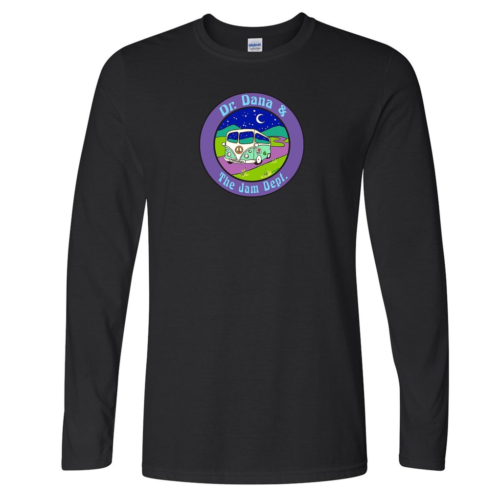 [64400-S-Black] Dr. Dana & The Jam Dept. Long Sleeve Tee (Black, S)