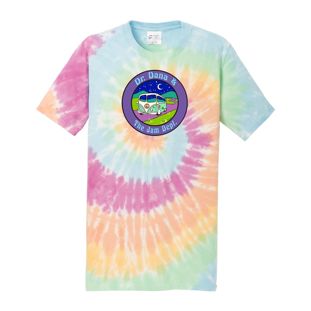 [PC147-S-Pastel Rainbow] Dr. Dana & The Jam Dept. Tie-Dye Tee (S)