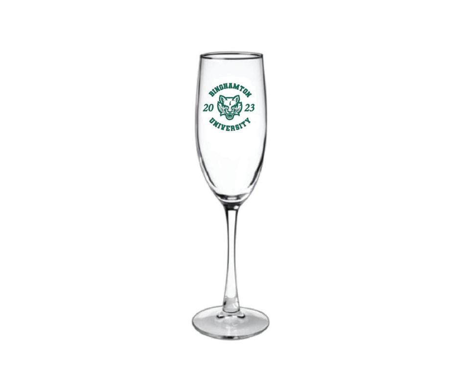 Binghamton University Champagne Flute