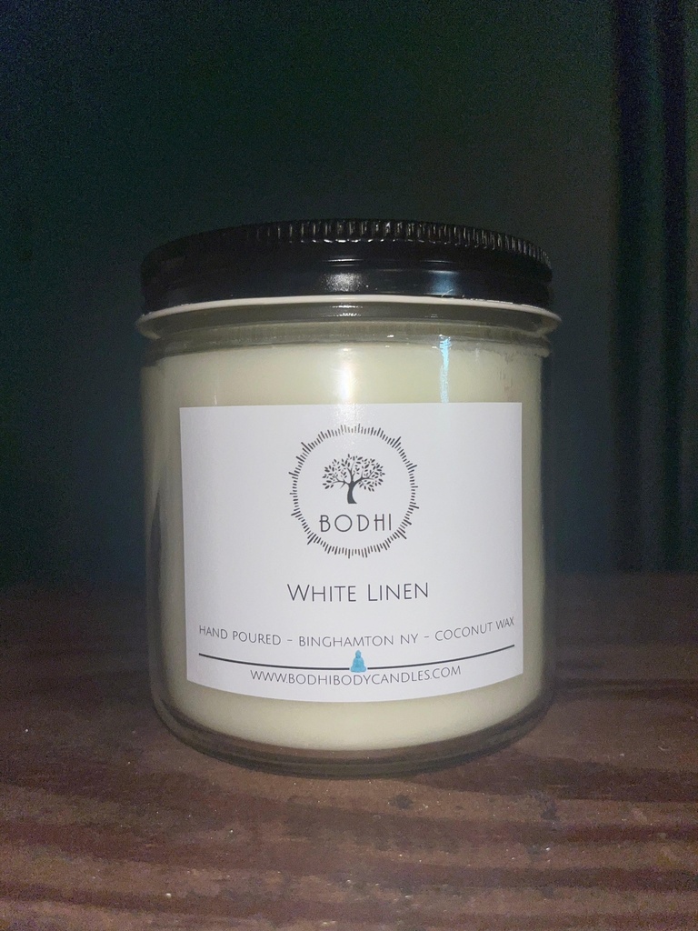 White Linen Candle