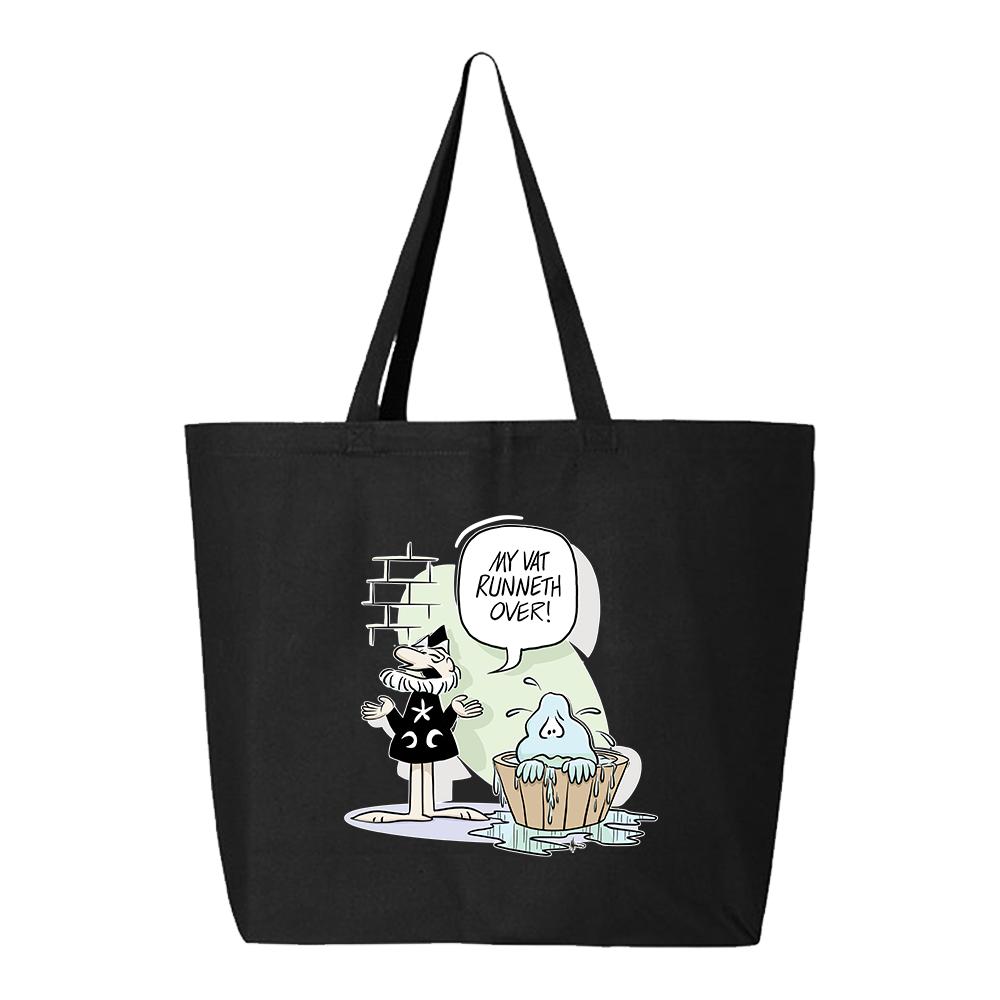 [Q600-Black] Wizard of ID - Vat Jumbo Tote (Black)