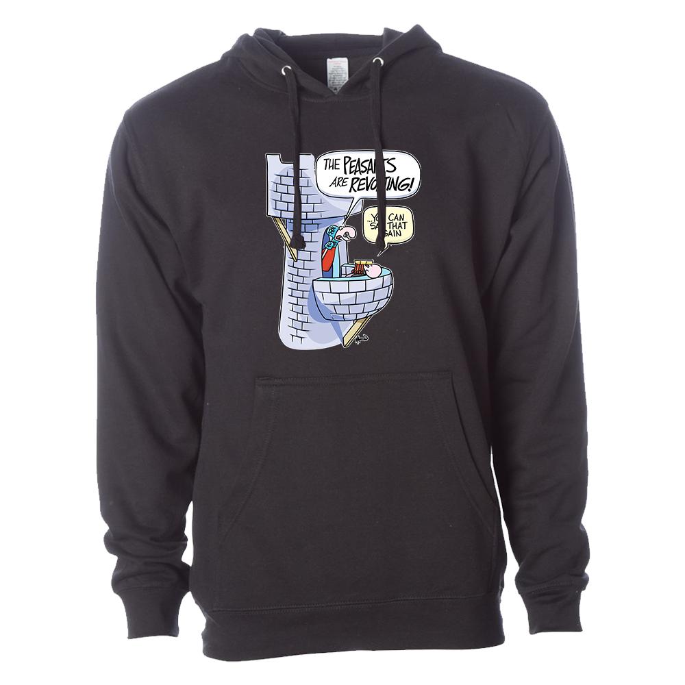 [SS4500-S-Black] Wizard of ID - Peasants Hooded Sweatshirt (Black, S)