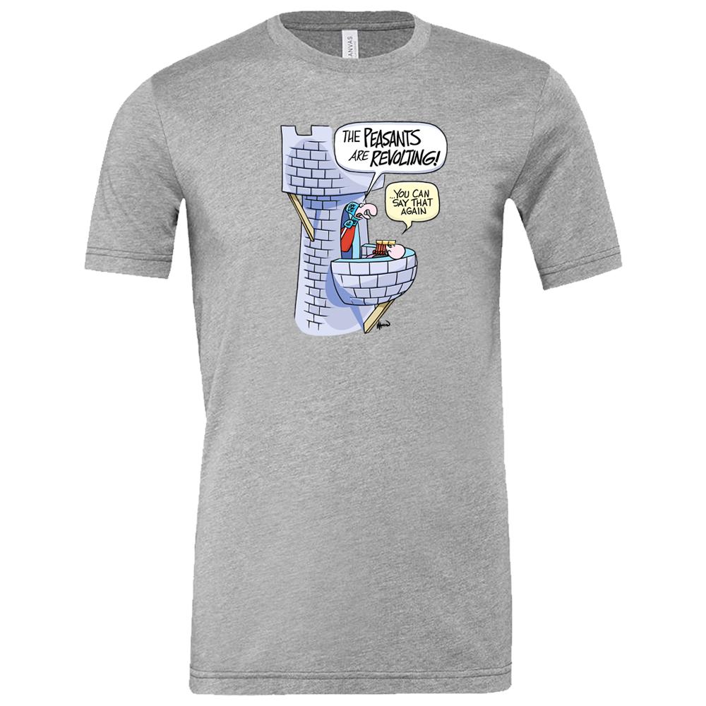 [3001CVC-S-Athletic Heather] Wizard of ID - Peasants T-Shirt (Athletic Heather, S)