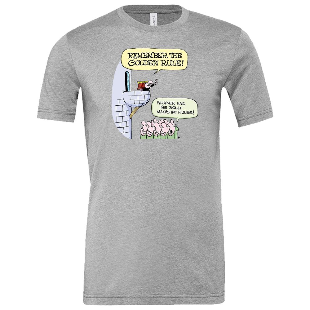 [3001CVC-S-Athletic Heather] Wizard of ID - Golden Rule T-Shirt (Athletic Heather, S)