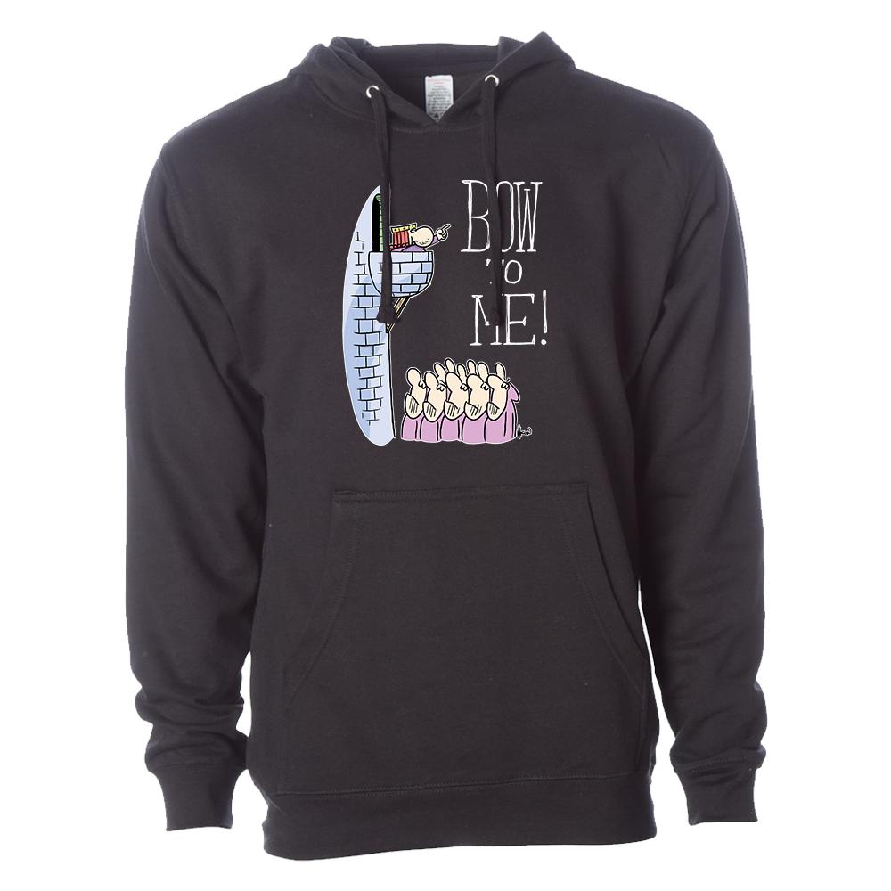 [SS4500-S-Black] Wizard of ID - Bow to Me Hooded Sweatshirt (Black, S)