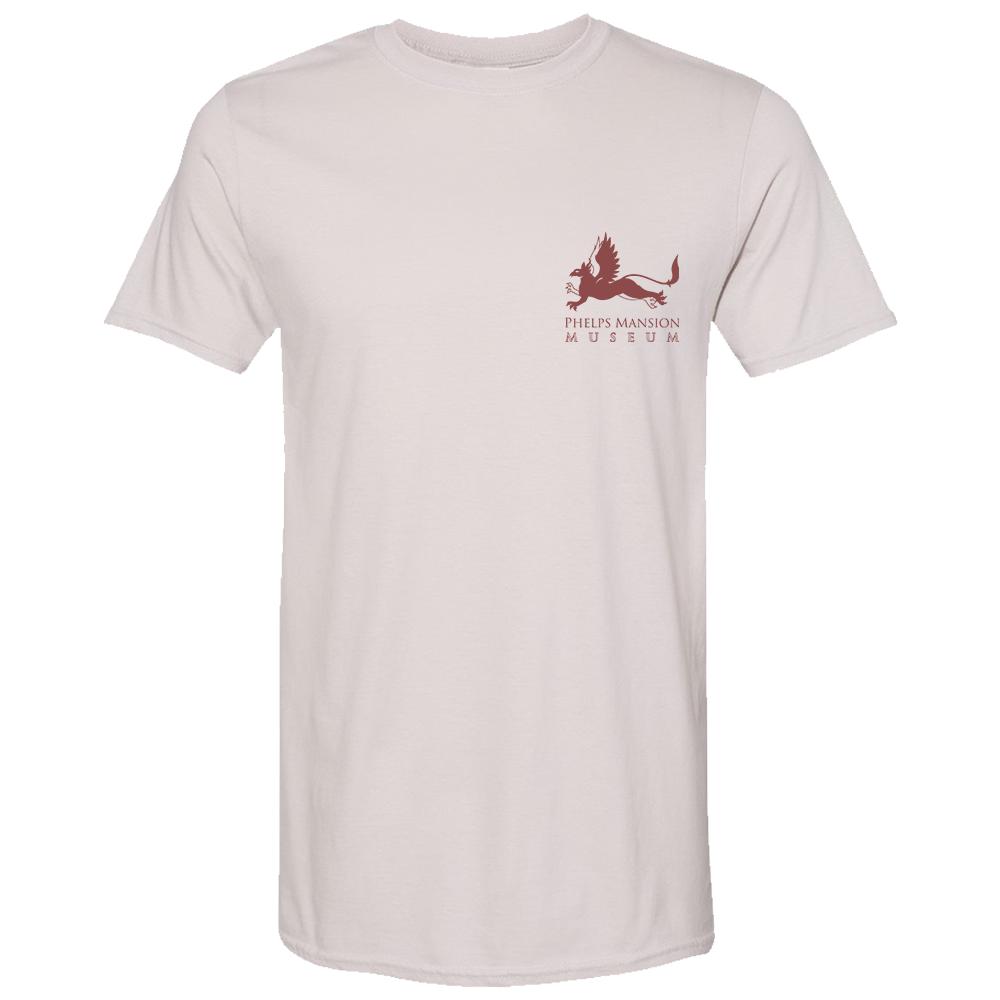 Phelps Mansion T-Shirt Grey with Gryphon