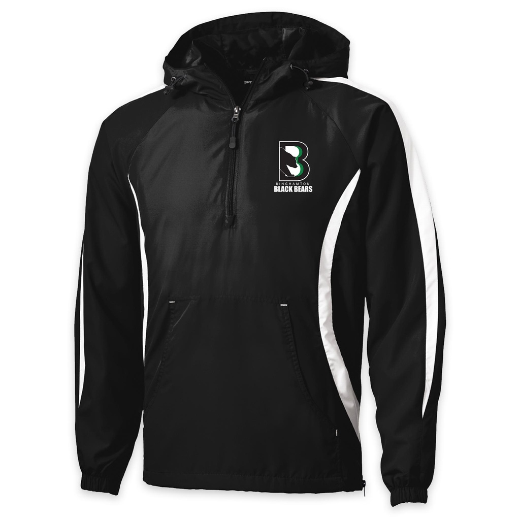 [JST63-S-Black/White] Binghamton Black Bears Raglan Jacket (Online Exclusive) (S)