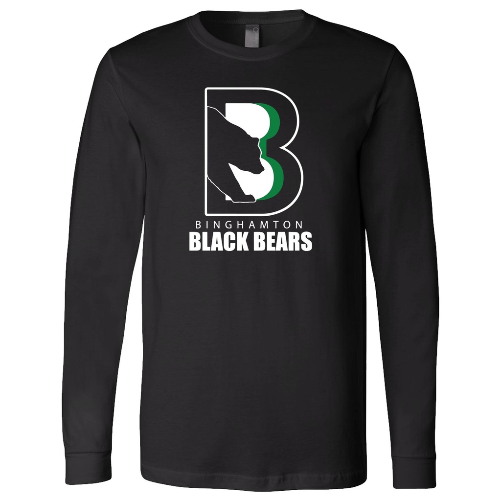 Binghamton Black Bears Adult Long Sleeve T-Shirt
