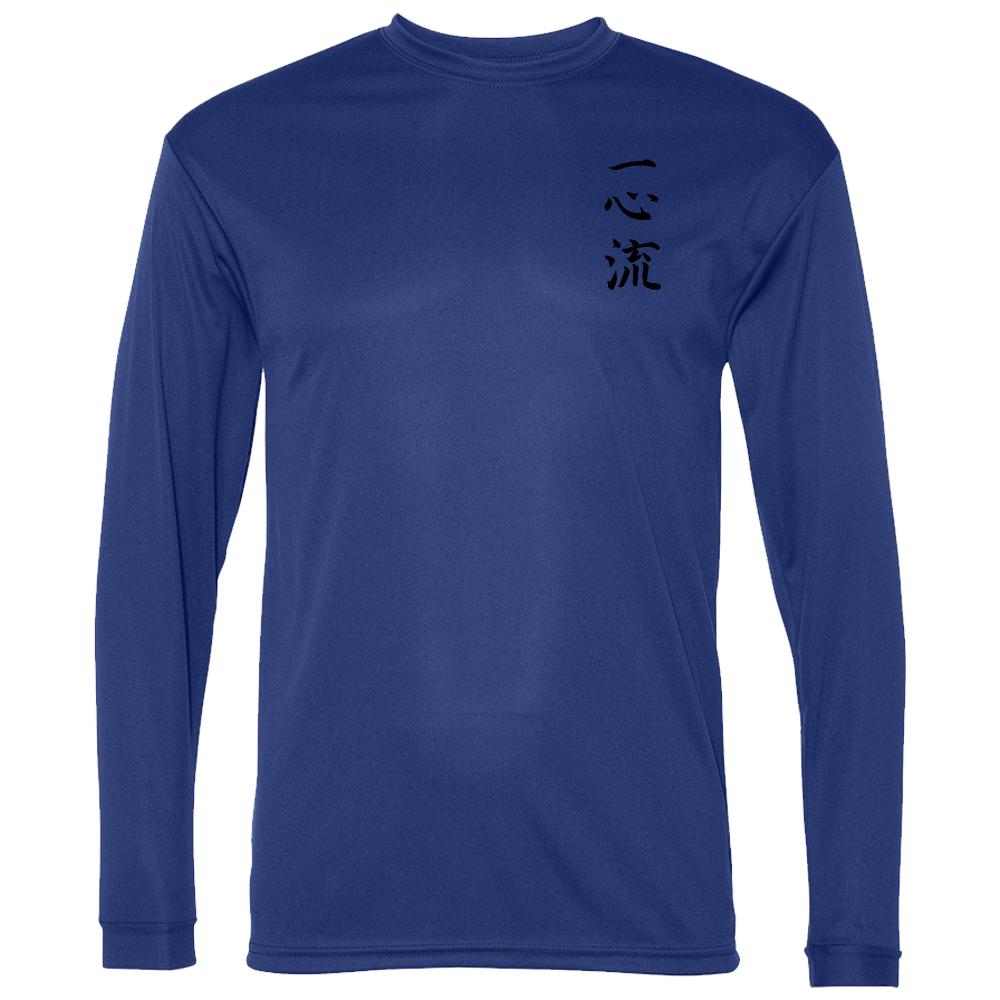 Irondequoit Martial Arts Long Sleeve Performance Tee - Royal Blue