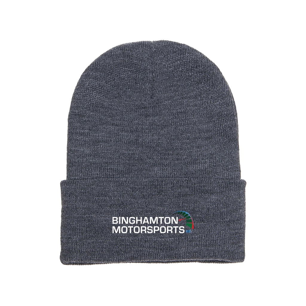 Binghamton Motorsports Beanie in Dark Grey