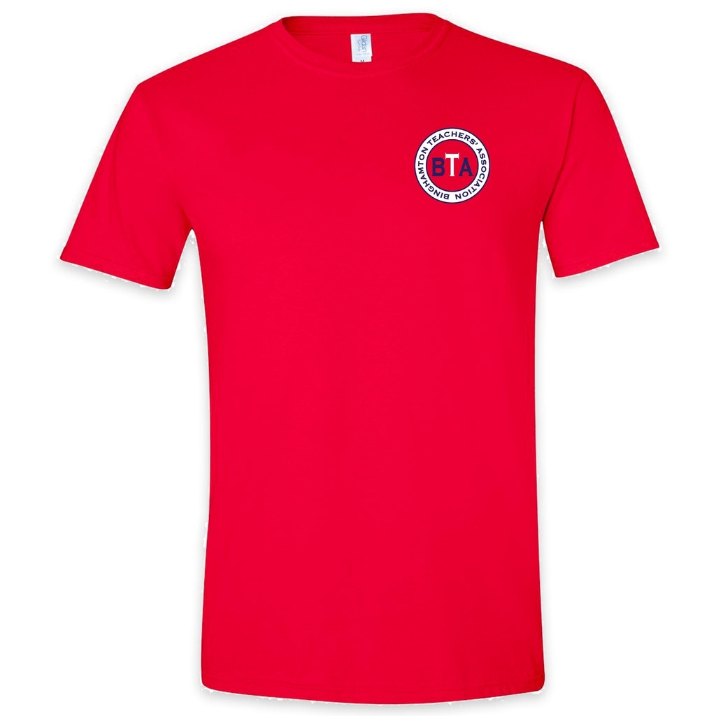 [64000-S-Red] Binghamton Teachers' Association T-Shirt (Red, S)