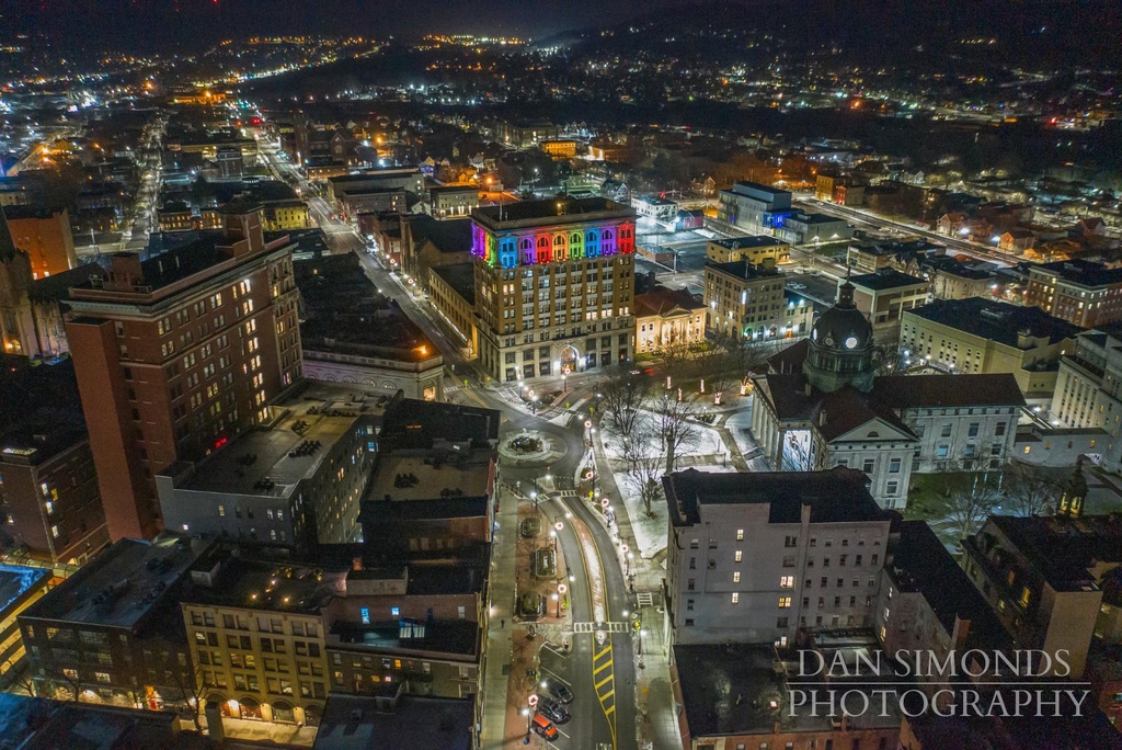 Downtown Skyline by Dan Simonds Photo Print (16 x 24)