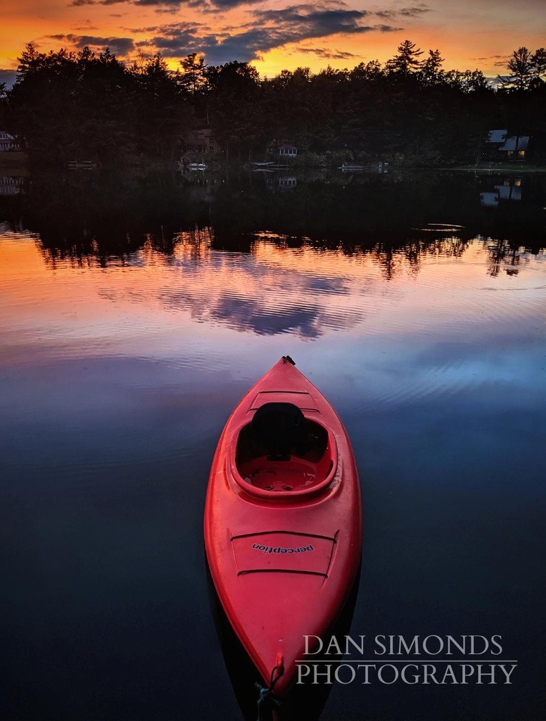 Kayak by Dan Simonds Framed Canvas Print