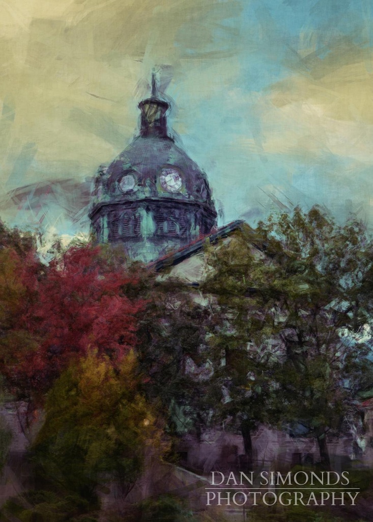 Impressionist Courthouse by Dan Simonds Acrylic Print
