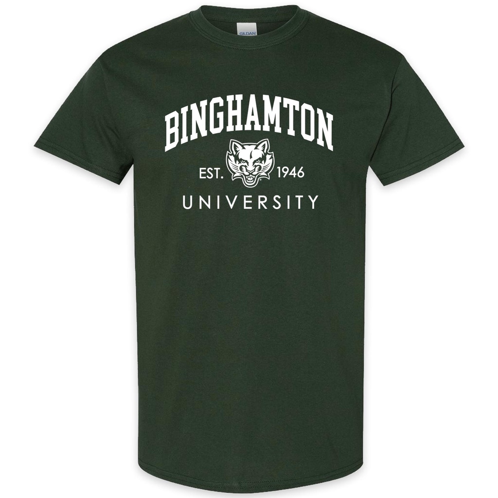 [2000B-XS-Forest Green] Youth Binghamton University Green Tee (XS)
