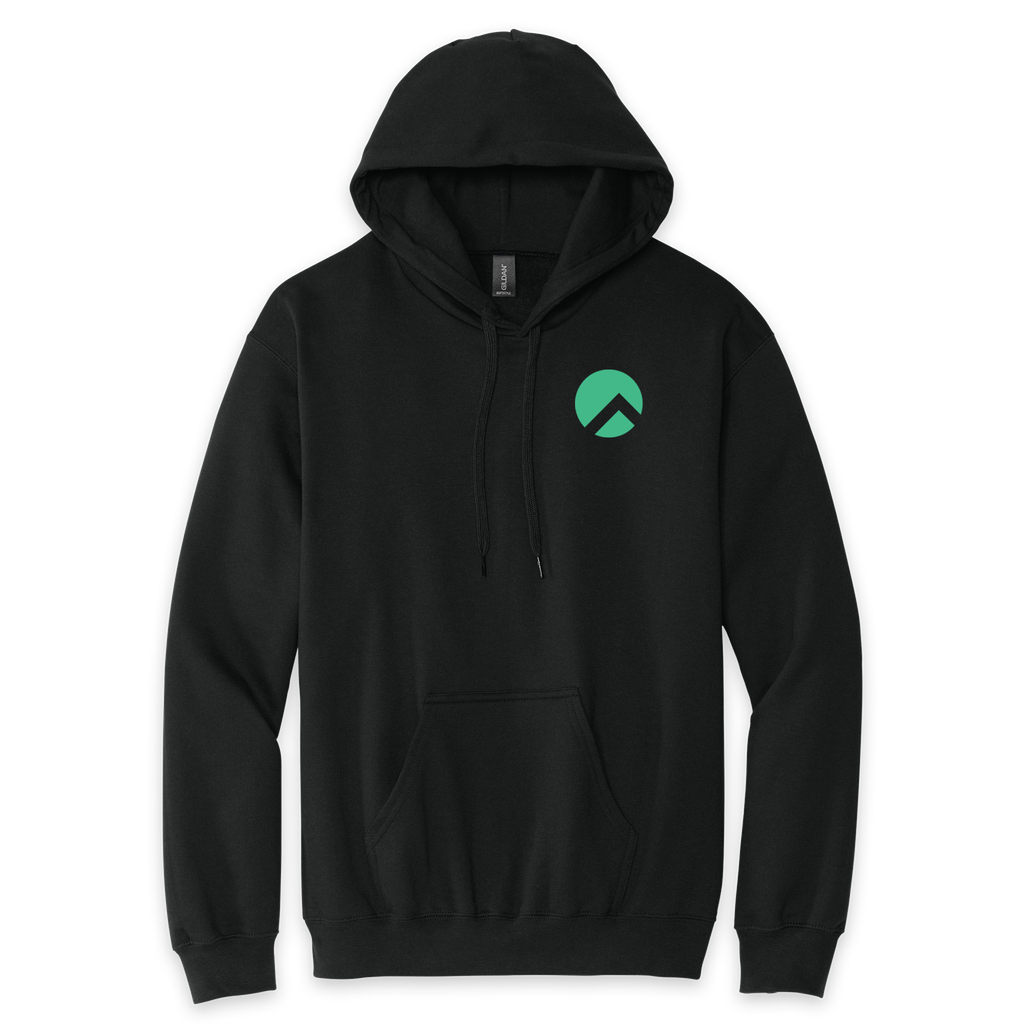 [SF500-S-Black] Rocky Linux Logo Hooded Sweatshirt (Black, S)