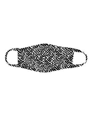 Black Pattern Face Mask