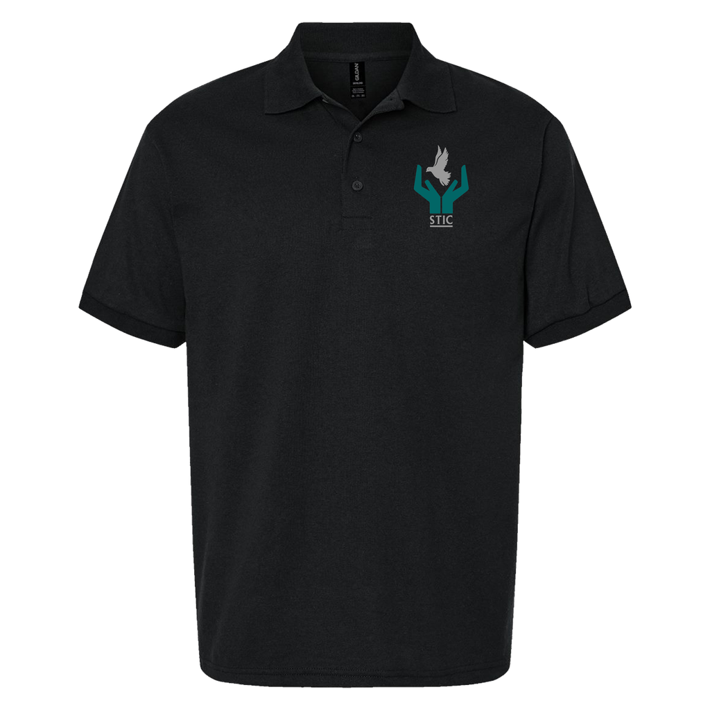 [8800-S-Black] STIC Unisex Polo (S, Black)