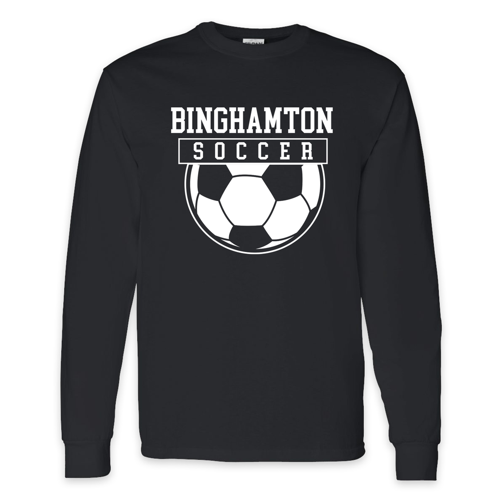 [2400] Binghamton Soccer Long Sleeve (Black, S)