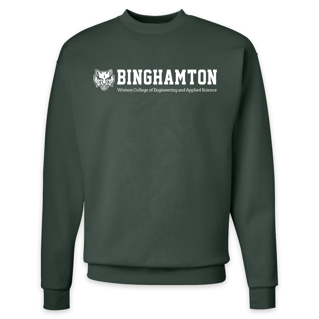 [18000-S-Forest Green] BU Watson College of Engineering and Applied Sciences Crewneck (S)