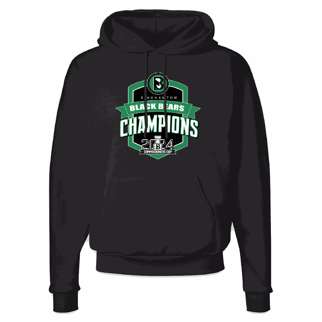 Binghamton Black Bears 2024 Commissioner Cup Champions Hoodie