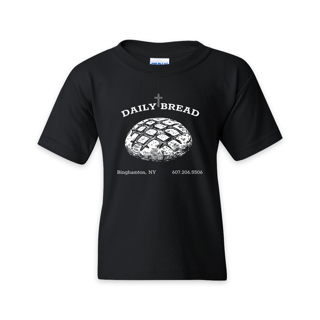 [5000B-YXS-Black] Daily Bread Youth T-Shirt (Y-XS, Black)