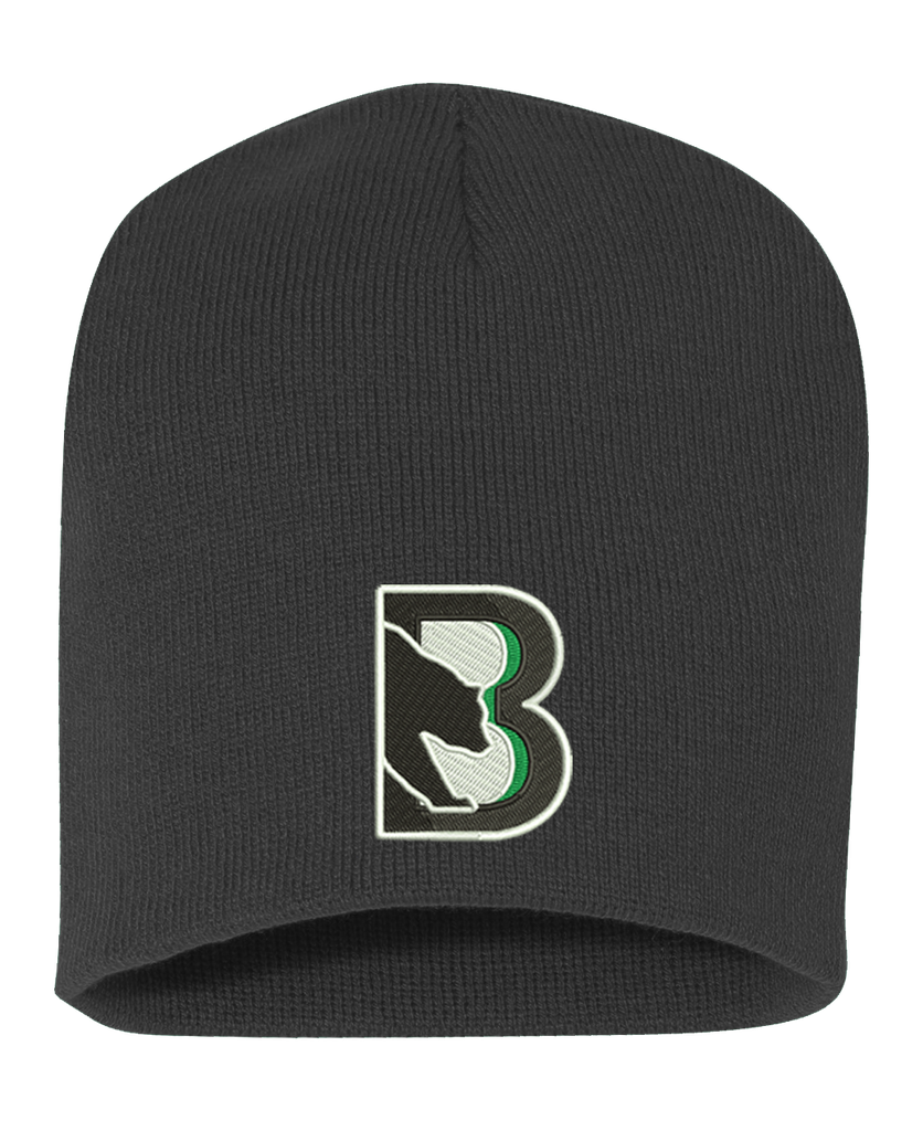 [SP08-Black] Binghamton Black Bears 8" Beanie (Black)