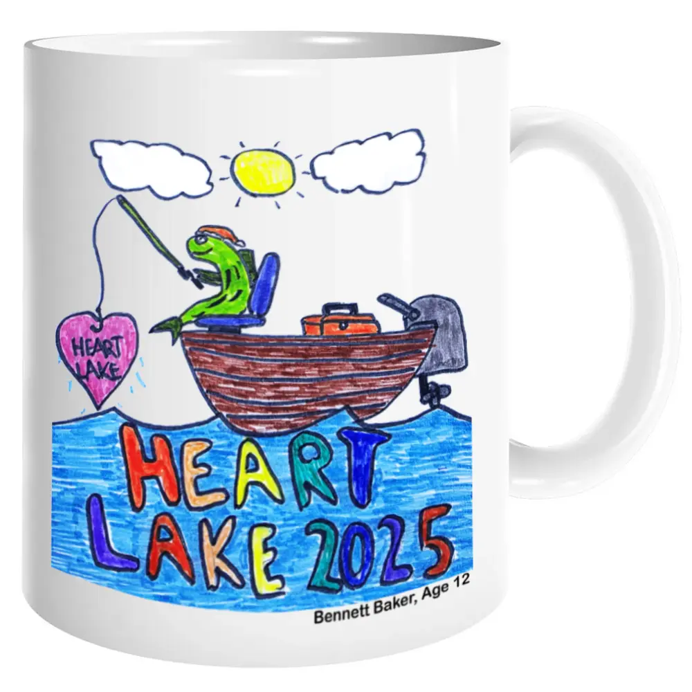 Heart Lake Mug - Fish Fishing