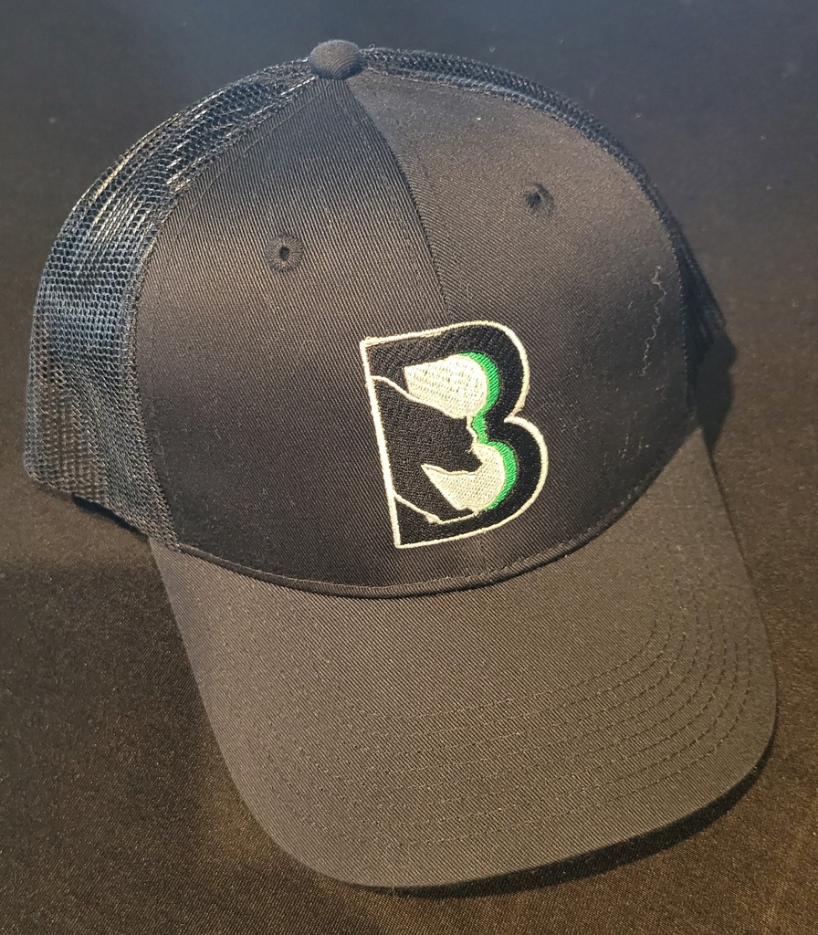[VC400-Black] Binghamton Black Bears Mesh-Back Trucker Hat (Black)