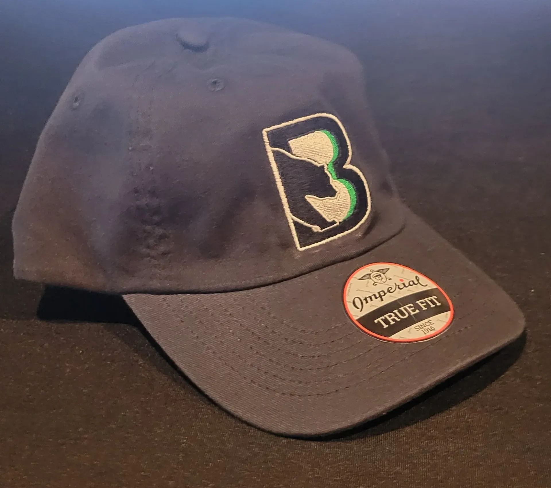 [X210B-Black] Binghamton Black Bears Imperial Buckle Dad Hat (Black)