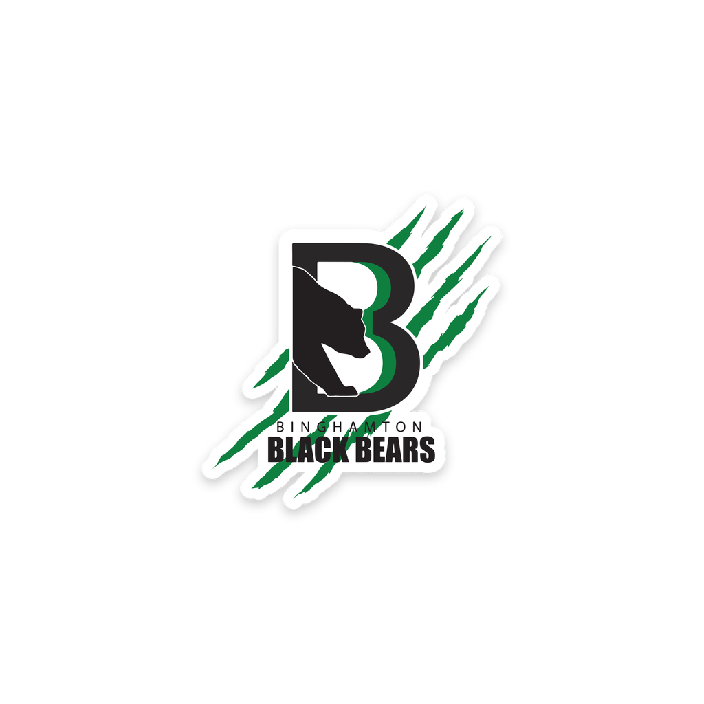 Binghamton Black Bears Claw Sticker