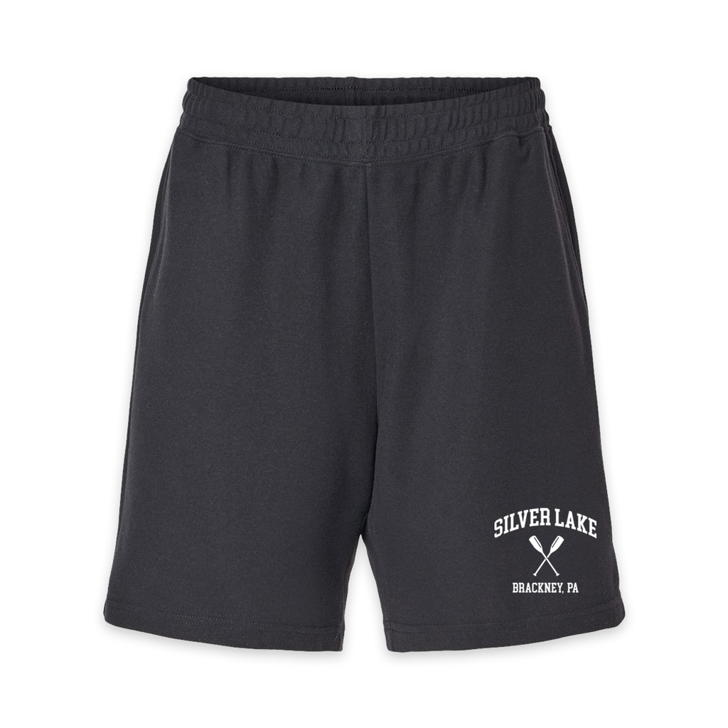 [2PQ-S-Black] Silver Lake - Pique Gym Shorts (S, Black)