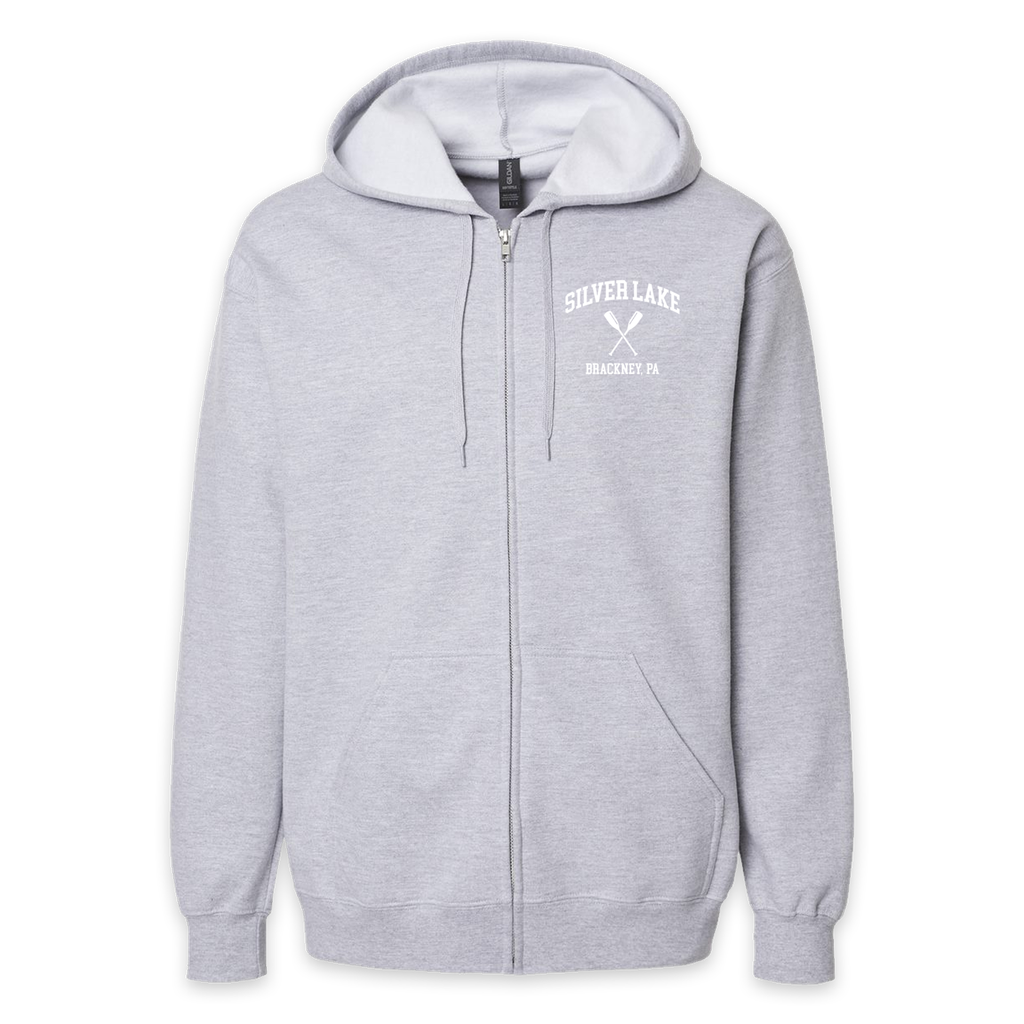 [SF600-S-Sport Grey] Silver Lake - Full Zip (S, Athletic Heather)