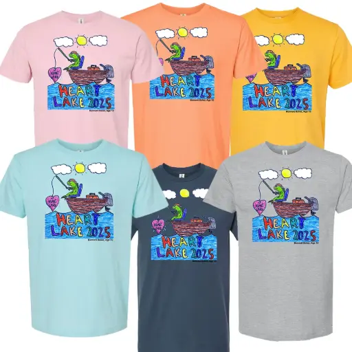 Heart Lake - Fish Fishing T-Shirt