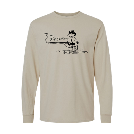 BC Fly Fishers Long Sleeve Tshirt - Full Front Design